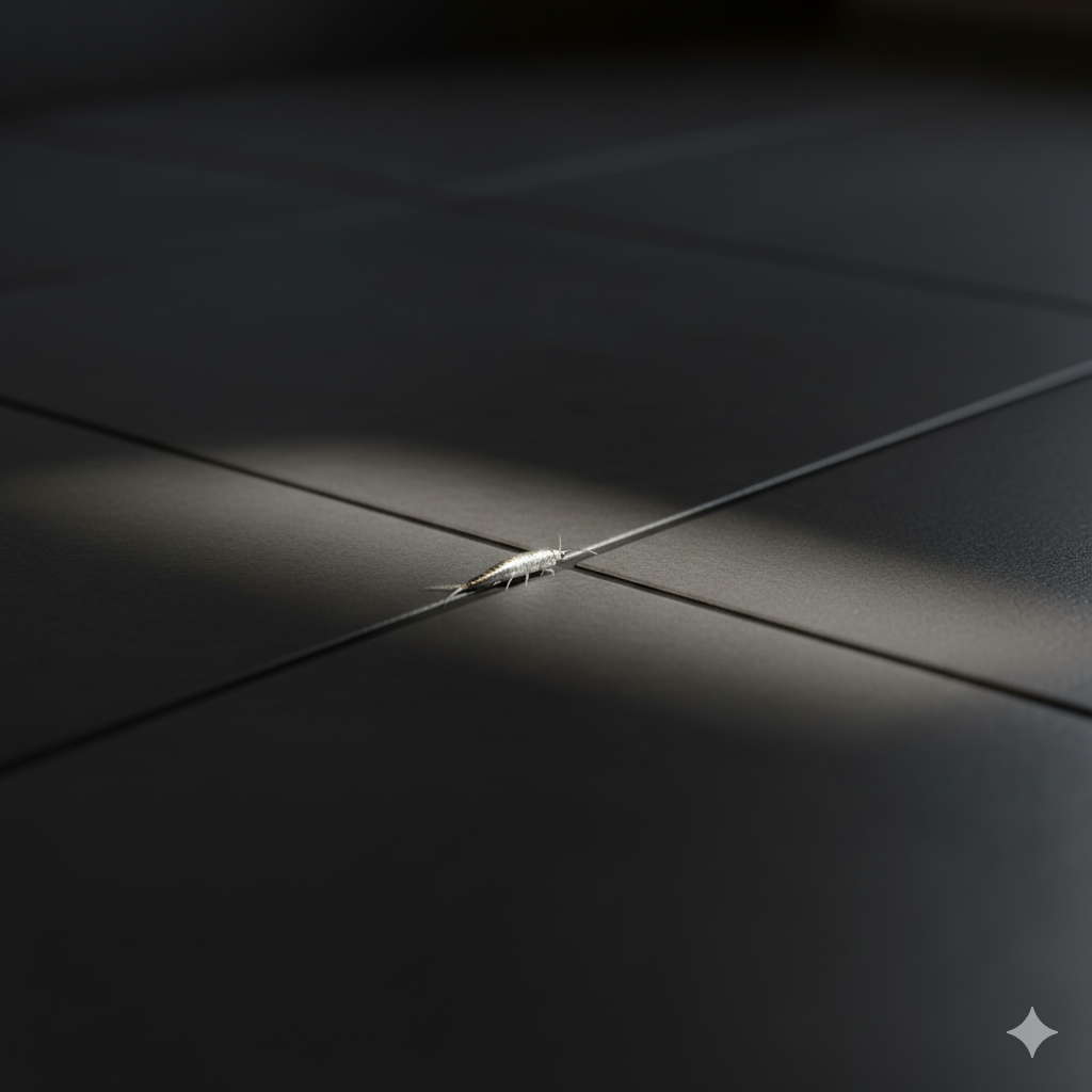 Taubenabwehr 11 Ein Silberfisch auf den Badfugen. Silberfische befallen täglich tausende Haushalte. Unsere IHK Geprüfte Schädlingsbekämpfer beseitigen sofort Ihren Silberfischbefall.